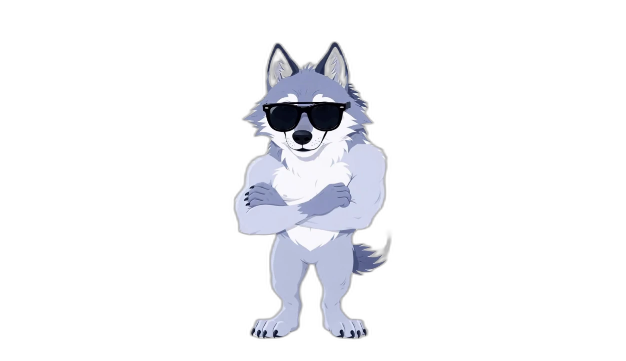 Wolf sticker: Cool
