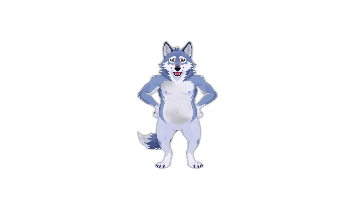 Wolf sticker: Proud