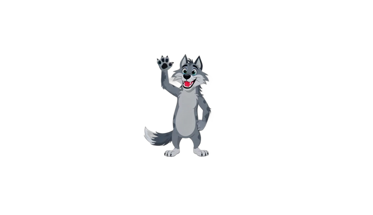 Wolf sticker: Wave